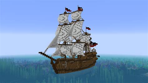 A Large Pirate Ship I Made Rminecraft