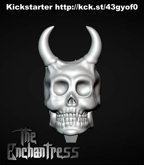 Demon Skull By Harold D Download Free Stl Model