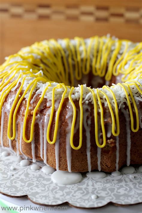 Arrange the mini bundt cakes on a serving platter in 2 concentric circles. Easy Lemon Bundt Cake Recipe - PinkWhen