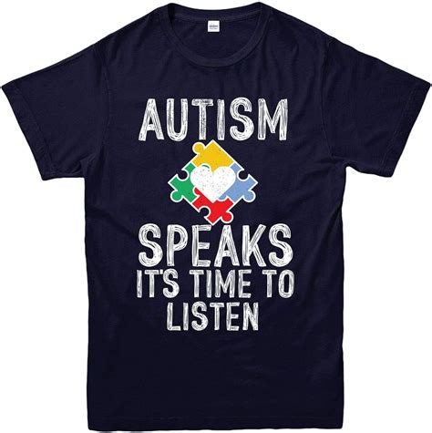 Stitchprint Autism Speaks Its Time To Listen T Shirt Autismus