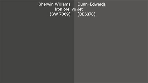 Sherwin Williams Iron Ore Sw Vs Dunn Edwards Jet De Side