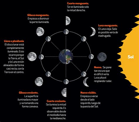Infografía Fases de la Luna Información y Características Geografía Hot Sex Picture