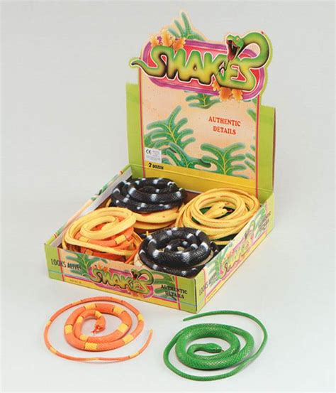 Fake Rubber Snake 42assorted Colourshalloweenanimal