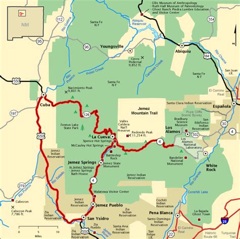 Jemez Mountain Trail Map Americas Byways