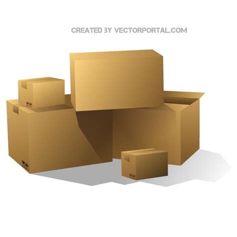 Cardboard Boxes Ai Royalty Free Stock Svg Vector