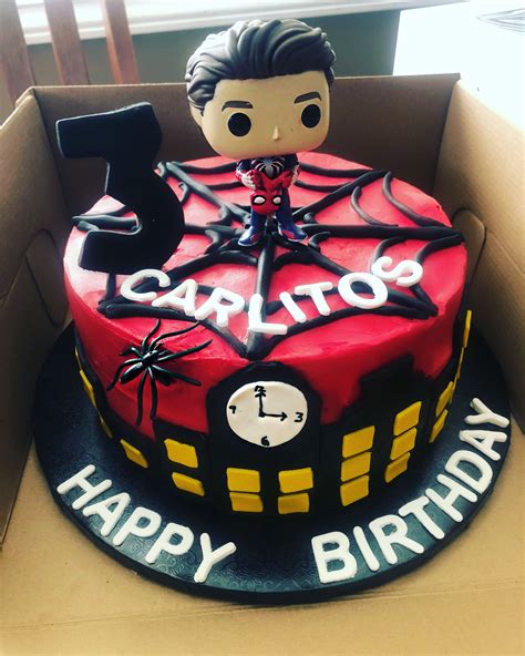 Spiderman cake Spiderman Cake, Birthday Cake, Cakes, Desserts, Food