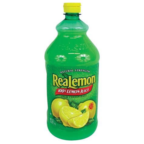 Realemon 100 Real Lemon Juice 48 Oz Bottle