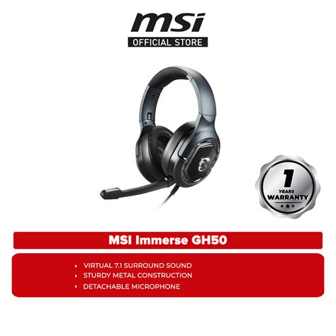 Msi Immerse Gh50 Gaming Headset Shopee Malaysia