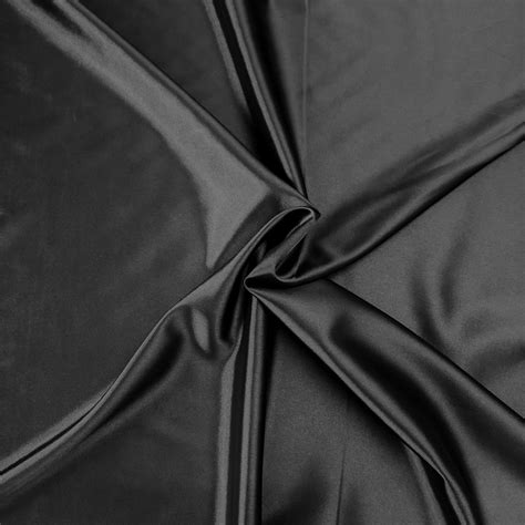 Dark Grey Stretch Satin Dressmaking Fabric Stretch Amble Pin Cushion