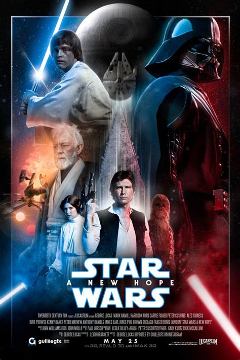Star Wars A New Hope Poster Redesign Star Wars Images Star Wars