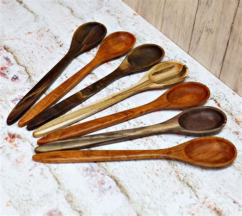 Wooden Spoon, Premium Collection Spoons, Cherry, Walnut, or Ambrosia Maple Wood