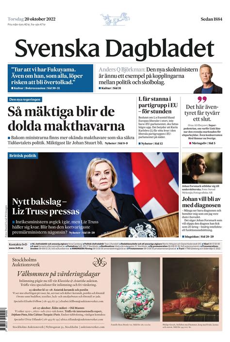 Svenska Dagbladet 20 Oktober 2022 Avaxhome