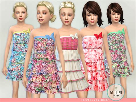 Loving Summer Dresses By Lillka At Tsr Sims 4 Updates