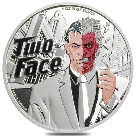 Two Face Dc Comics Batman Supervillian 2022 1 Oz Pure Silver Pamp Samoa