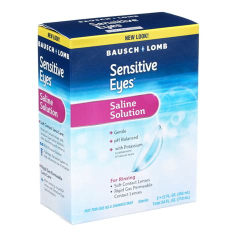 Sensitive Eyes Plus Saline Solution 2 X 12 Fl Oz 355 Ml