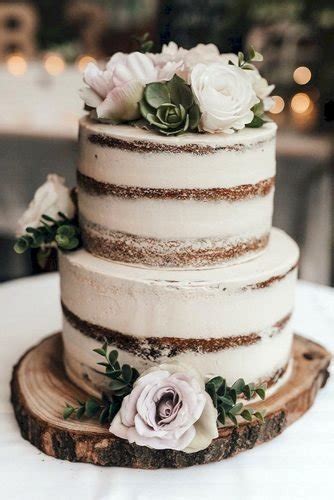 The basics of any good rustic wedding cake is to keep the overall design looking natural. 30 Small Rustic Wedding Cakes On A Budget | Wedding Forward