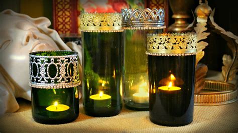 Mark Montano Medieval Wine Bottle Candles