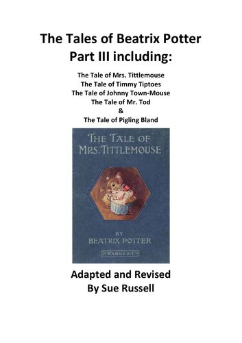 The Tales Of Beatrix Potter Guided Reading Part Iii Teaching Resources