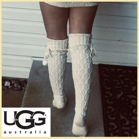 Ugg Accessories Ugg Cable Knit Over The Knee Thigh High Boot Socks Poshmark