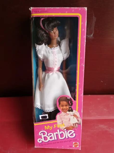 Vintage 1984 My First Barbie Easy To Dress African American Doll 4999