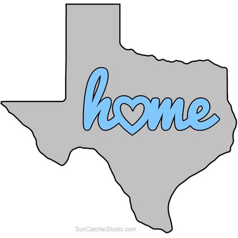 Texas Map Outline Printable State Shape Stencil Pattern Texas