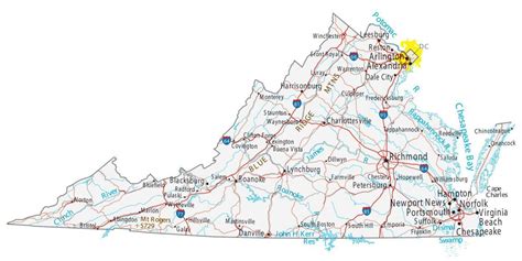 Map Virginia Cities And Towns Get Latest Map Update