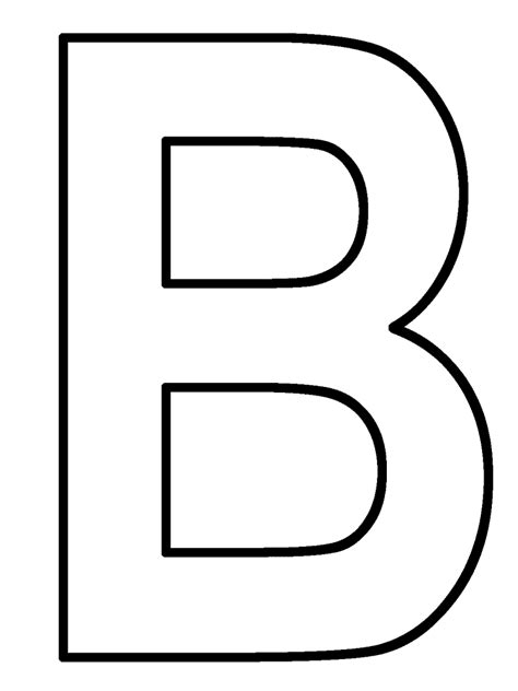 Find interactive ways and crafts to get your child to write out and get to know that letter b. Letter b coloring pages to download and print for free