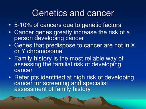 Ppt Genetics And Cancer Powerpoint Presentation Free Download Id
