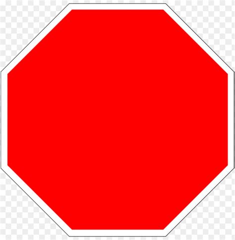 Blank Stop Sign Octagon Stop Sign Without Sto Png Transparent With
