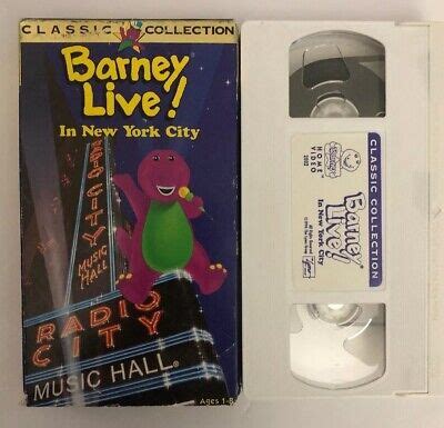Barney Live In New York City Vhs Classic Collection Ebay
