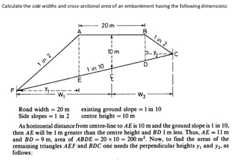 Solved Calculate The Side Widths And Cross Sectional Area Of