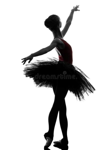 Woman Ballerina Ballet Dancer Dancing Silhouette Stock Photo Image Of