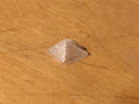 This piece of salt looks like a pyramid. : pics