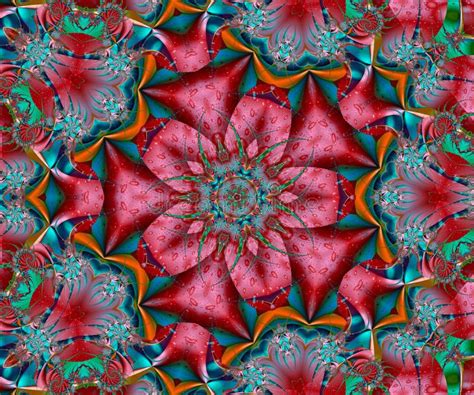 Luxury Colorful Kaleidoscope And Mandala Stock Illustration