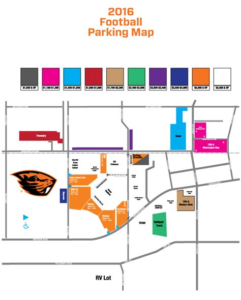 Parking Information And Map Our Beaver Nation