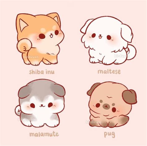T On Twitter Cute Dog Drawing Cute Kawaii Animals Cute Animal