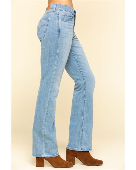 Levis Womens Classic Light Wash Bootcut Jeans Boot Barn