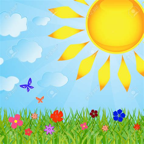 Sun On The Grass Clipart 20 Free Cliparts Download