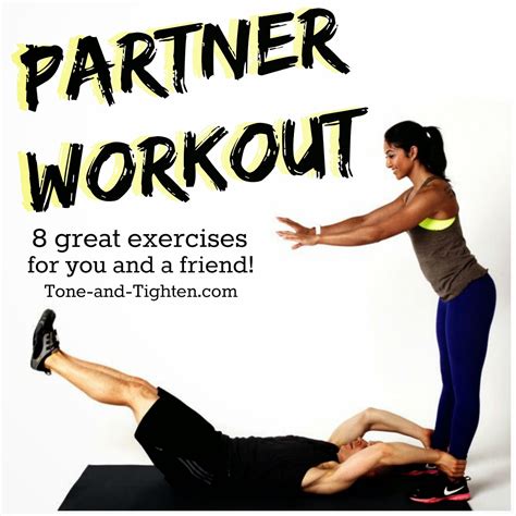 best workout for you and a friend exercise partner workout on tone and tighten tone and tighten