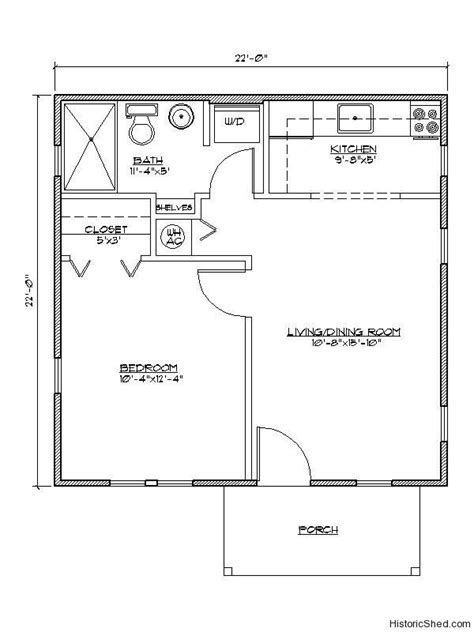 Cottages And Interiors Historic Shed Guest House Plans