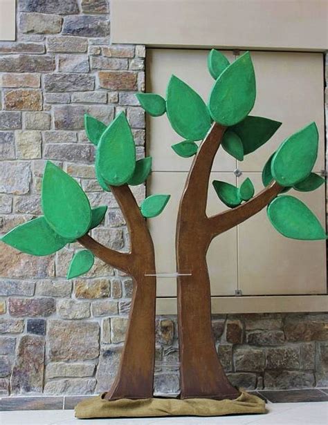 This Playful Paper Mache And Foam Tree Doubles As An Easel Give Em