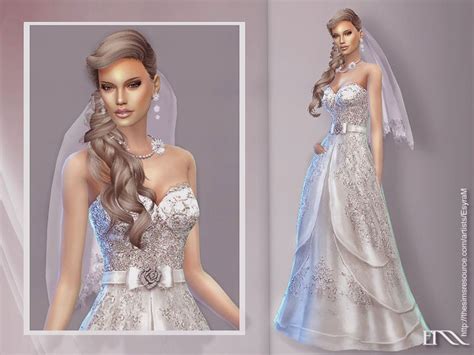 Wedding Dress For Sims 4 Female Formal