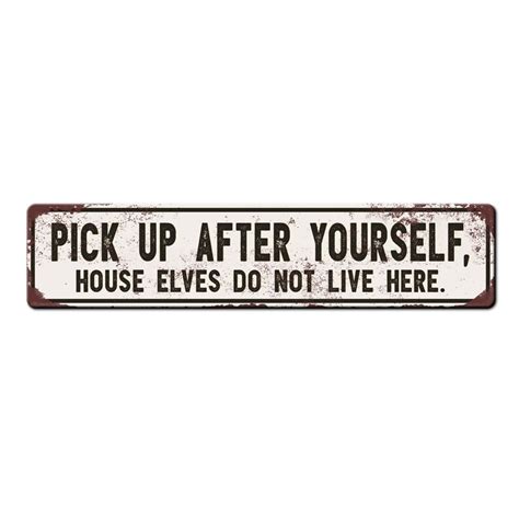 Funny House Cleaning Sign Please Pick Up After Yourself Etsy Schweiz