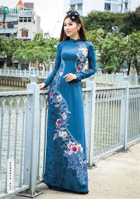 Custom Made Ao Dai Dress With Pants Vietnamese Traditional Image 0