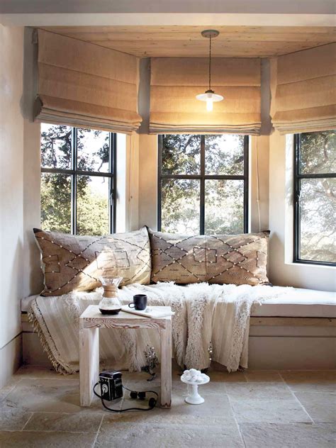 Use Oversized Pillows Cozy Window Seat Window Benches Window Seats