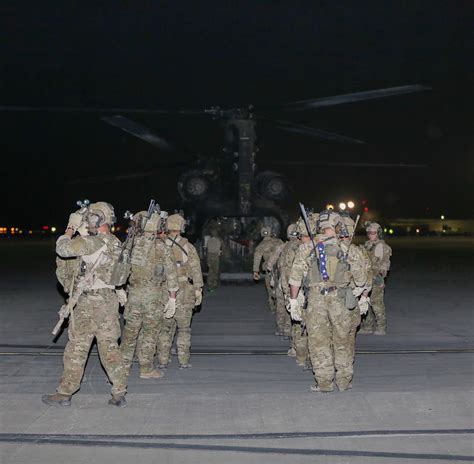 Rangers Of 3rd Battalion 75th Ranger Regiment Board Their Aircraft To