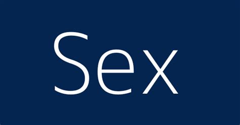 Sex Definitions And Meanings That Nobody Will Tell You