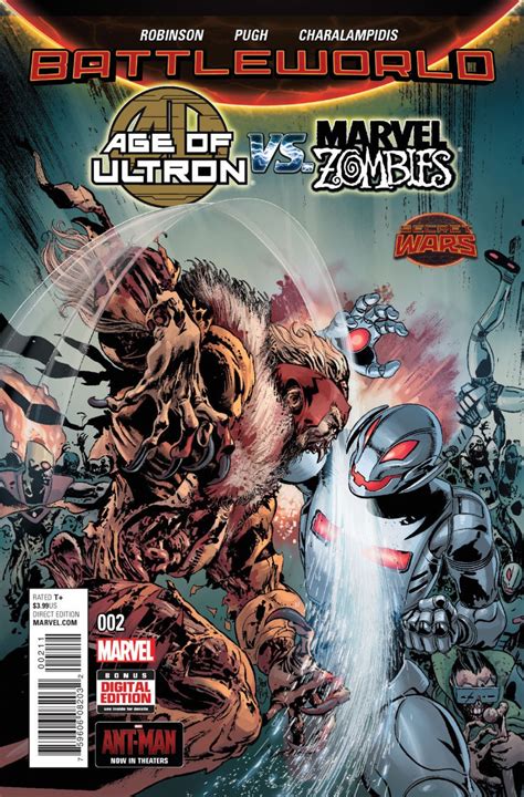 Age Of Ultron Vs Marvel Zombies 2015 2 Vfnm Battleworld Secret Wars
