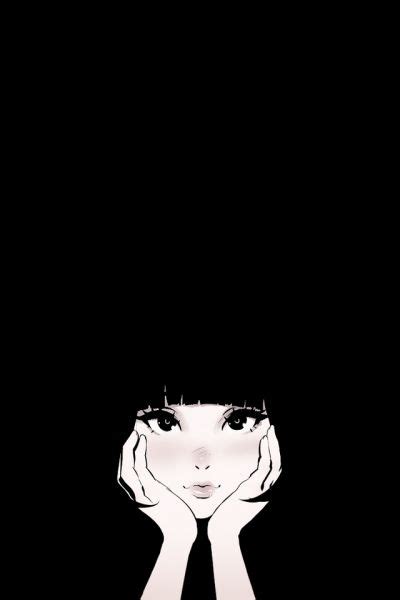 Monochrome Anime Girls Tumblr Black Aesthetic Wallpaper Kawaii