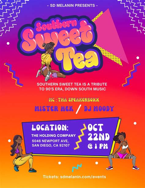 Southern Sweet Tea 90s Down South Party — Sd Melanin